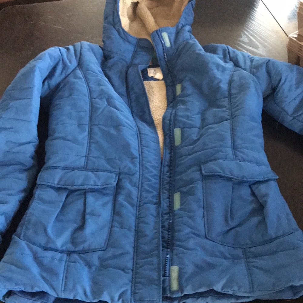 Puffy Blue Winter Jacket